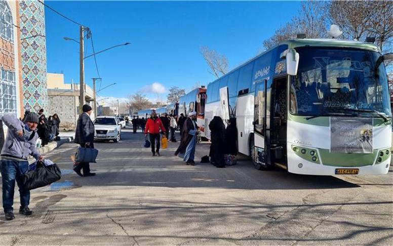 سونگون، بال پرواز ۲۴۰ زائر ورزقانی به سوی مشهد مقدس