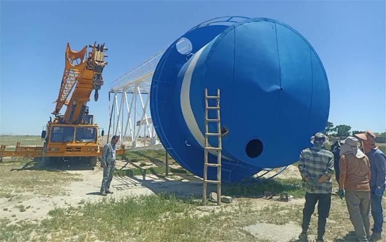 پایداری آب شرب در دو روستای فامنین با بهره‌برداری از مخزن هوایی