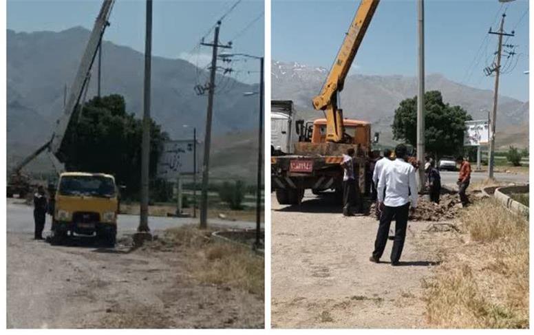 الگوی موفق همکاری راهداری و دهیاری در نهاوند