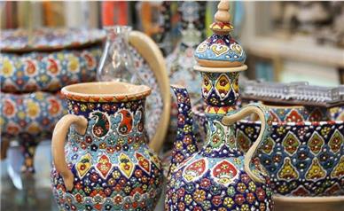 نمایش آثار هنرمندان صنایع‌دستی در محوطه باستانی هگمتانه